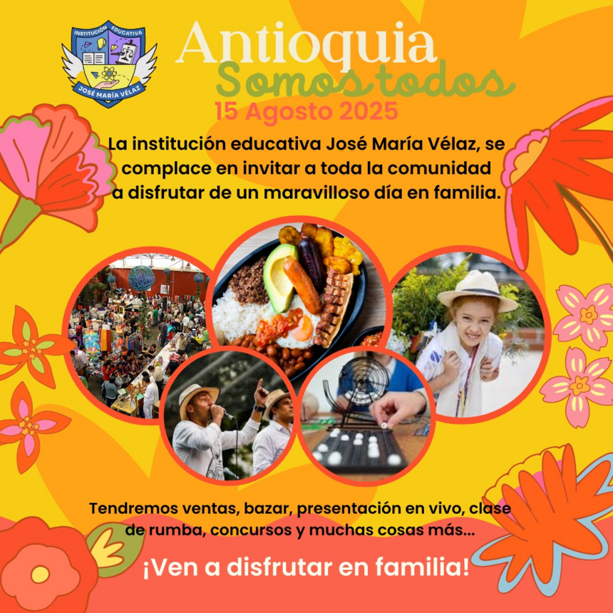 Imagen que invita al día de la antioqueñidad. El evento terminará con una rumba aeróbica.